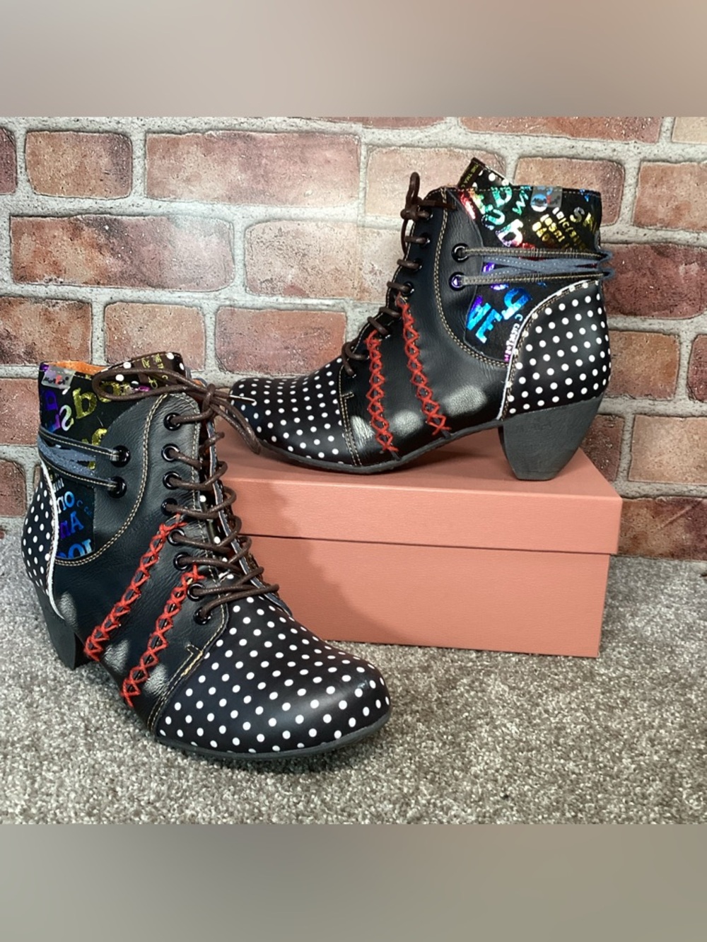 TMA Eyes womens Witchy ankle boots size 40 eu size 9-9.5 us